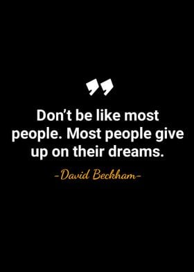 David Beckham quotes 