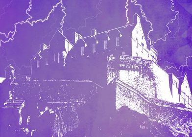 Edinburgh Castle - Purple