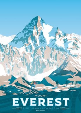 Mount Everest Travel Print