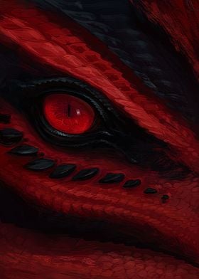 Dragon Snake Red Magic Eye