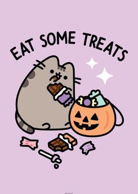 'Eat Some Treats' Poster by Pusheen The Cat | Displate
