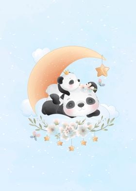 Cute Panda Sleeping