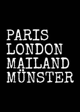 Muenster Paris London