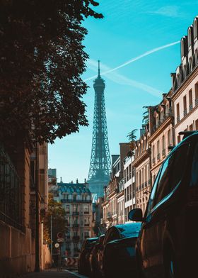 Eiffel Tower cityscape