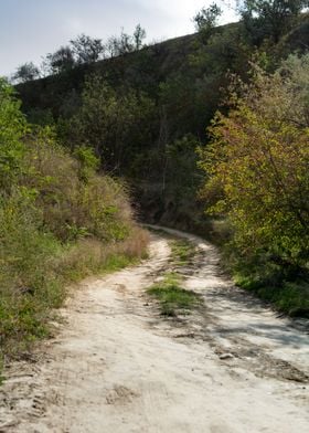 Path in the mountain