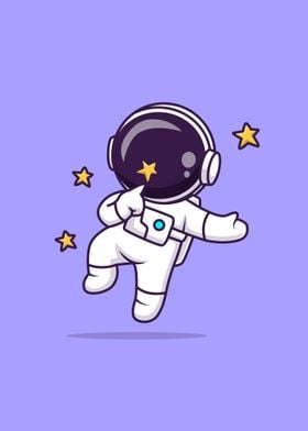 Cute astronaut