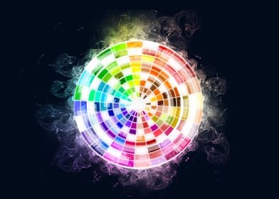 colorful abstract smoke