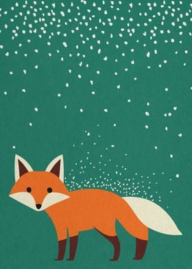 Snowy fox