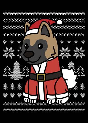 Akita Christmas Costume 