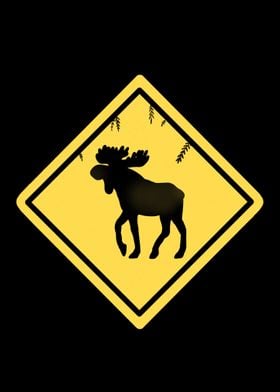 Reindeer Road Sign