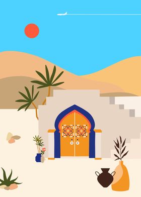 Morocco Boho travel art