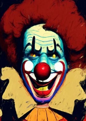 Clown painting face