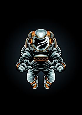 Flying astronaut