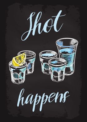 Shot Happens Alcohol Vodka