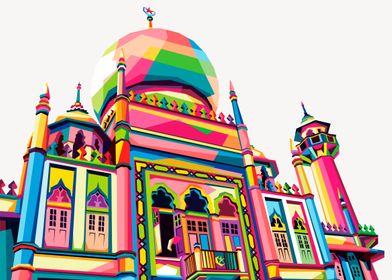 Colourful Mosque