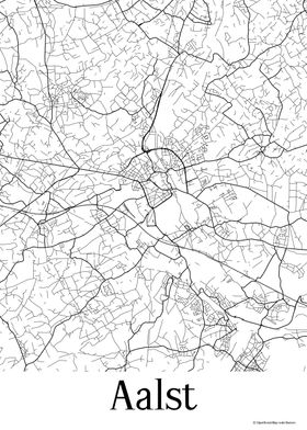 Aalst White Map