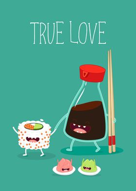 Sushi True Love Funny Cute