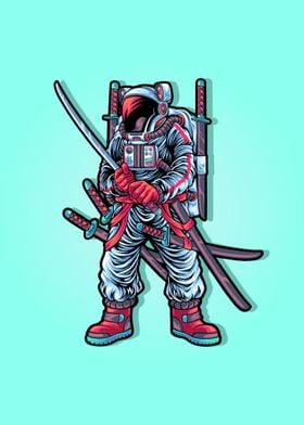 Samurai astronaut suit