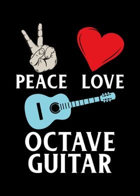 Peace Love Octave Guitar