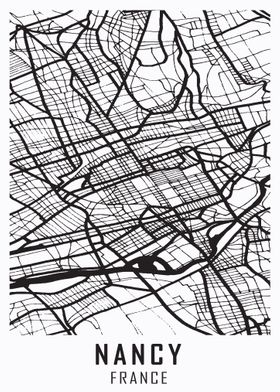 Nancy France City Map