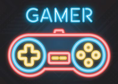 Gamer Neon Sign Game Room