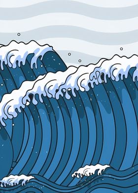 Yooyu Stampe da Parete Moderne Ocean Wave Landscape Poster Picture