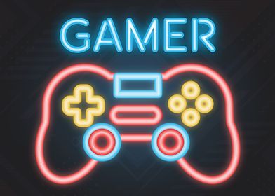 Gamer Neon Sign Game Room