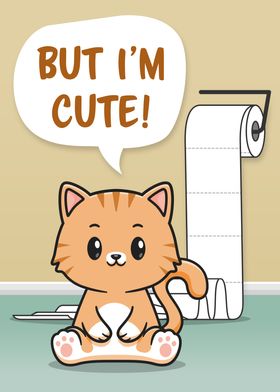 Funny Messy Cat Bathroom 2