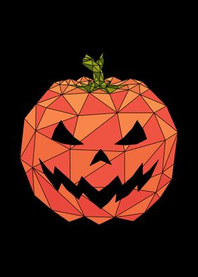 Geometric Halloween Pumpki