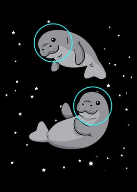 Manatee Astronaut Space