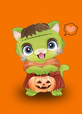 Cute Cat Halloween