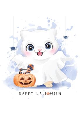 Cute Cat Halloween