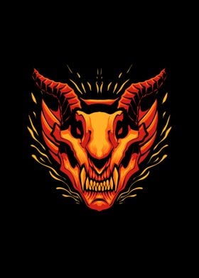 The red dragon head