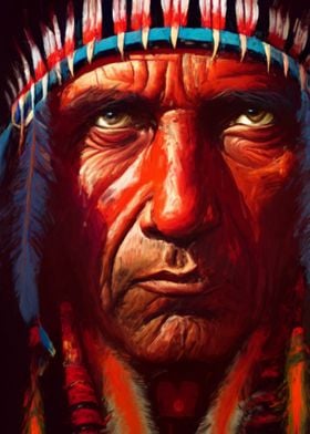 Indian chief man