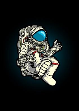 Astronaut in the galaxy