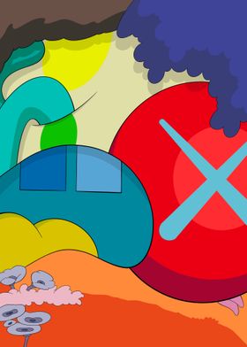 Modern art kaws