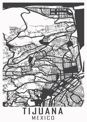 Tijuana Mexico City Map