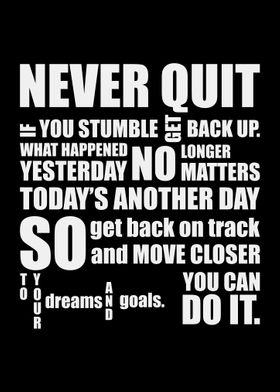 Never Quit