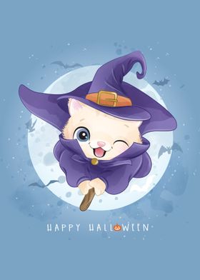 Cute Cat Halloween