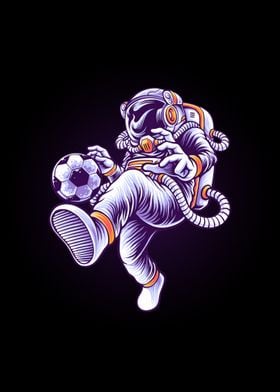 Astronaut soccer player