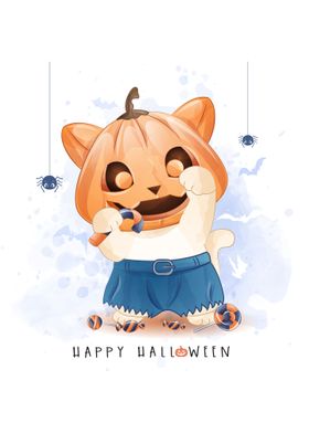 Cute Cat Halloween