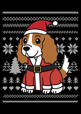 Cavalier Dog Christmas