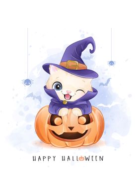 Cute Cat Halloween