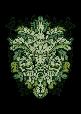 Green Man Celtic Irish God