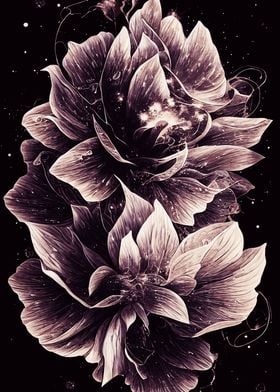 Floral Boho Space Flower