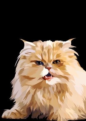 Persian cat in vector