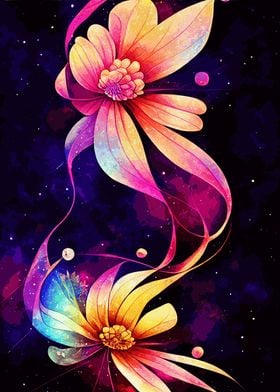 Celestial Flower Painting