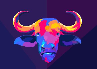 bull head pop art