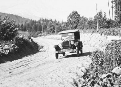 Vintage car travel