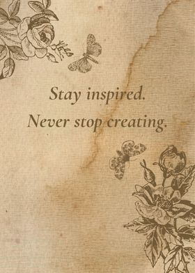 Creative Vintage Quote